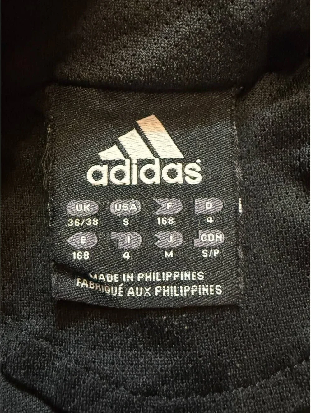 adidas Mens Track Jacket Size S Blue Black White Full Zip Pre-Owned Sportswear